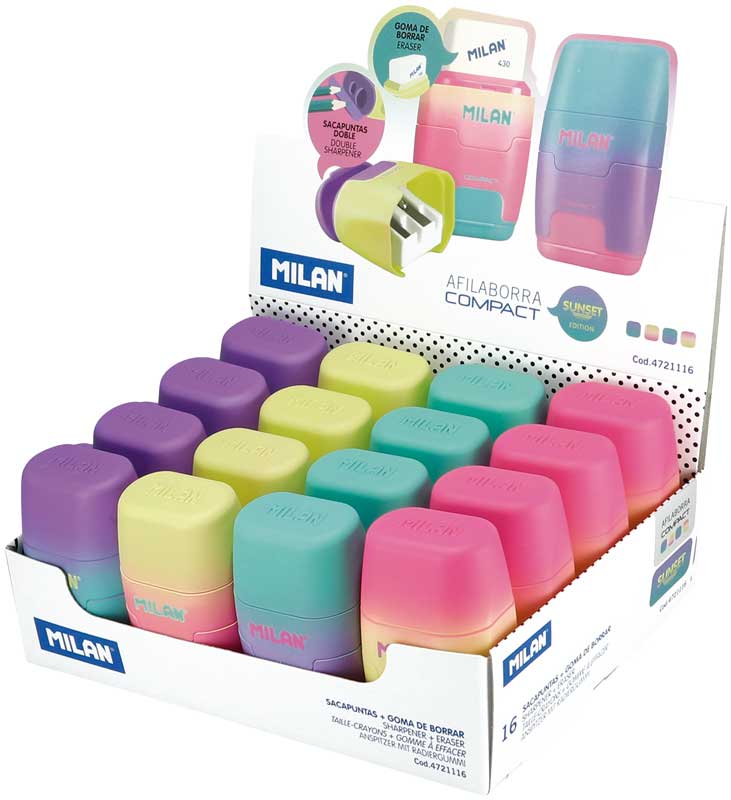 Milan Slijper Compact Sunset met Gom assorti - prijs per stuk