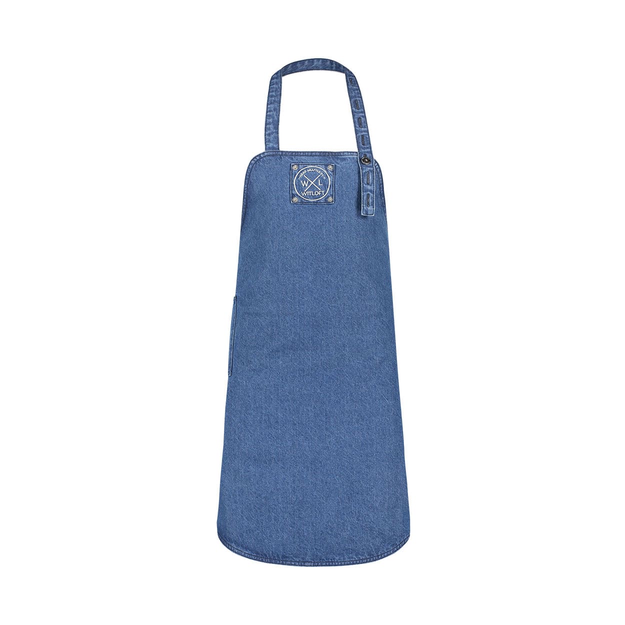 Witloft Keukenschort Dark Denim 75x60 cm - Kort - Recycled Jeans