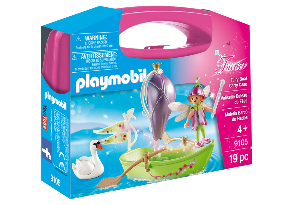 Playmobil 9105 Meeneemkoffer Elf met boot en zwaan Playmobil 9105 Meeneemkoffer Elf met boot en zwaan