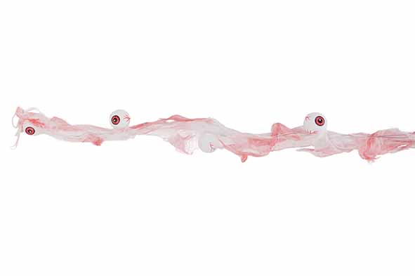 Cosy@Home Lichtslinger Eye Balls 120 cm Wit/Rood - op Batterijen (excl.)