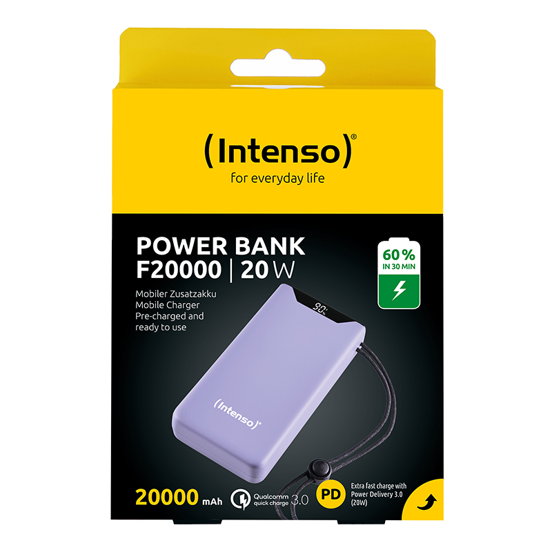 Intenso F20000 Powerbank paars 20000 mAh