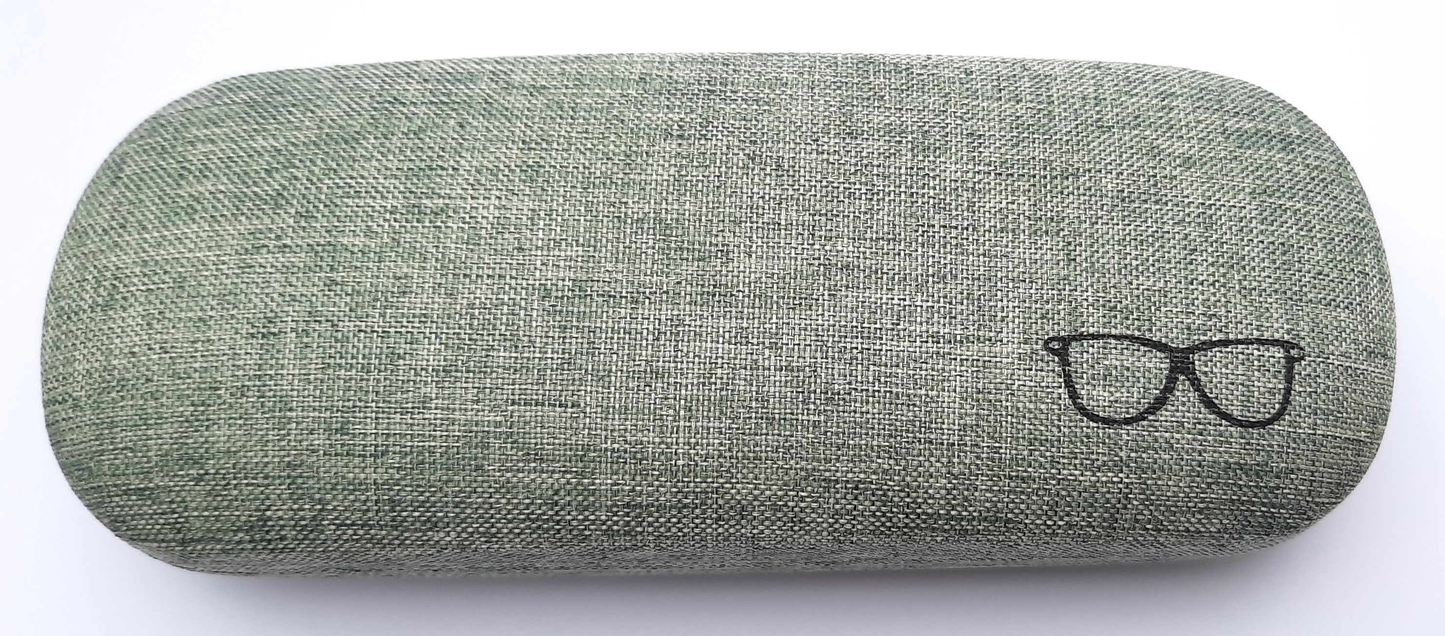 Brillendoos Linnenlook Hardcase ovaal Groen