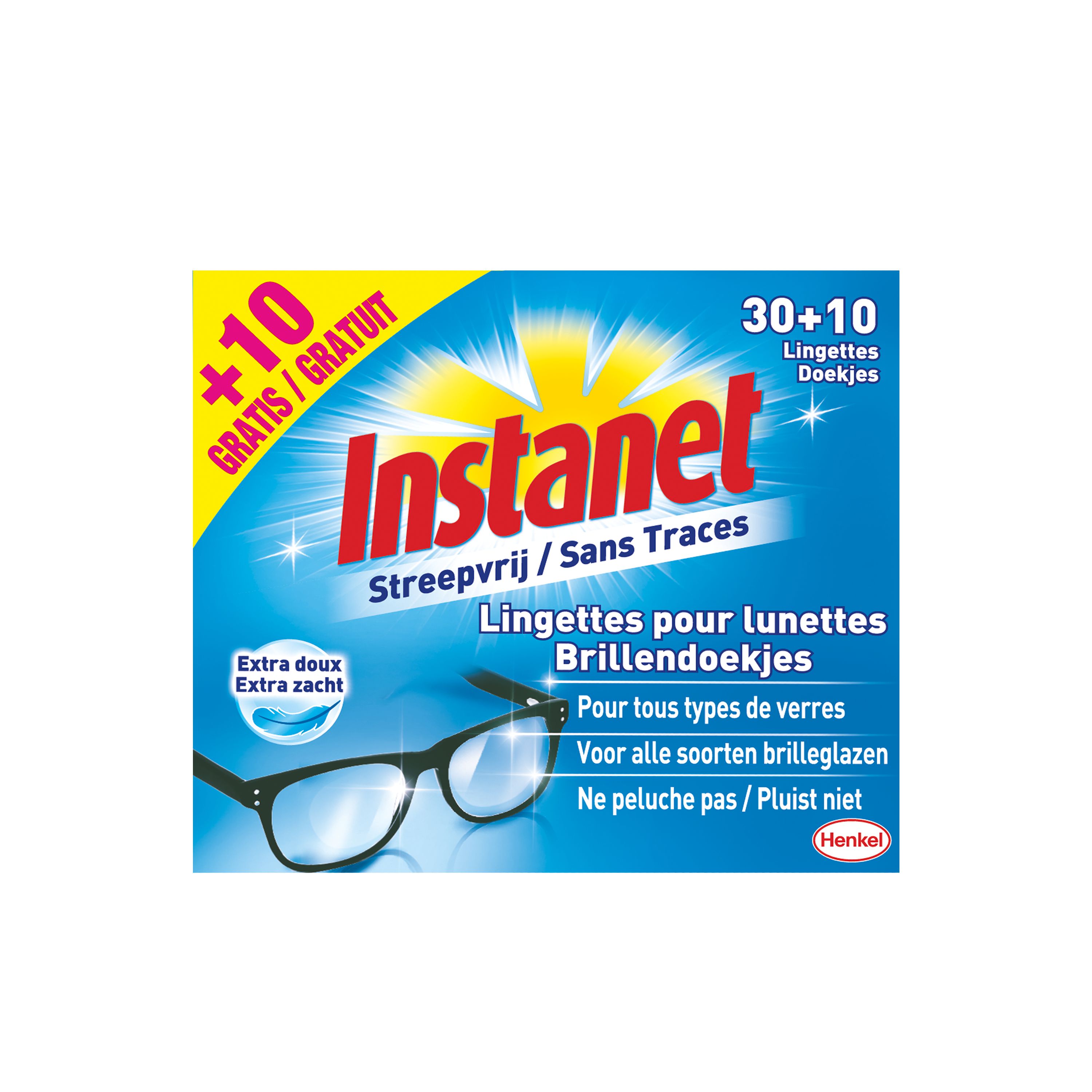 Instanet Brillendoekjes 30+10 stuks