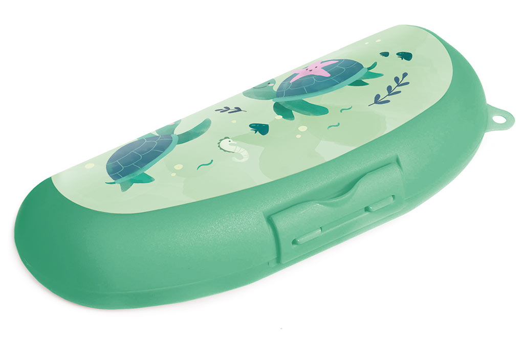 Amuse Bananendoos Schildpad 22x9x5 cm - Groen