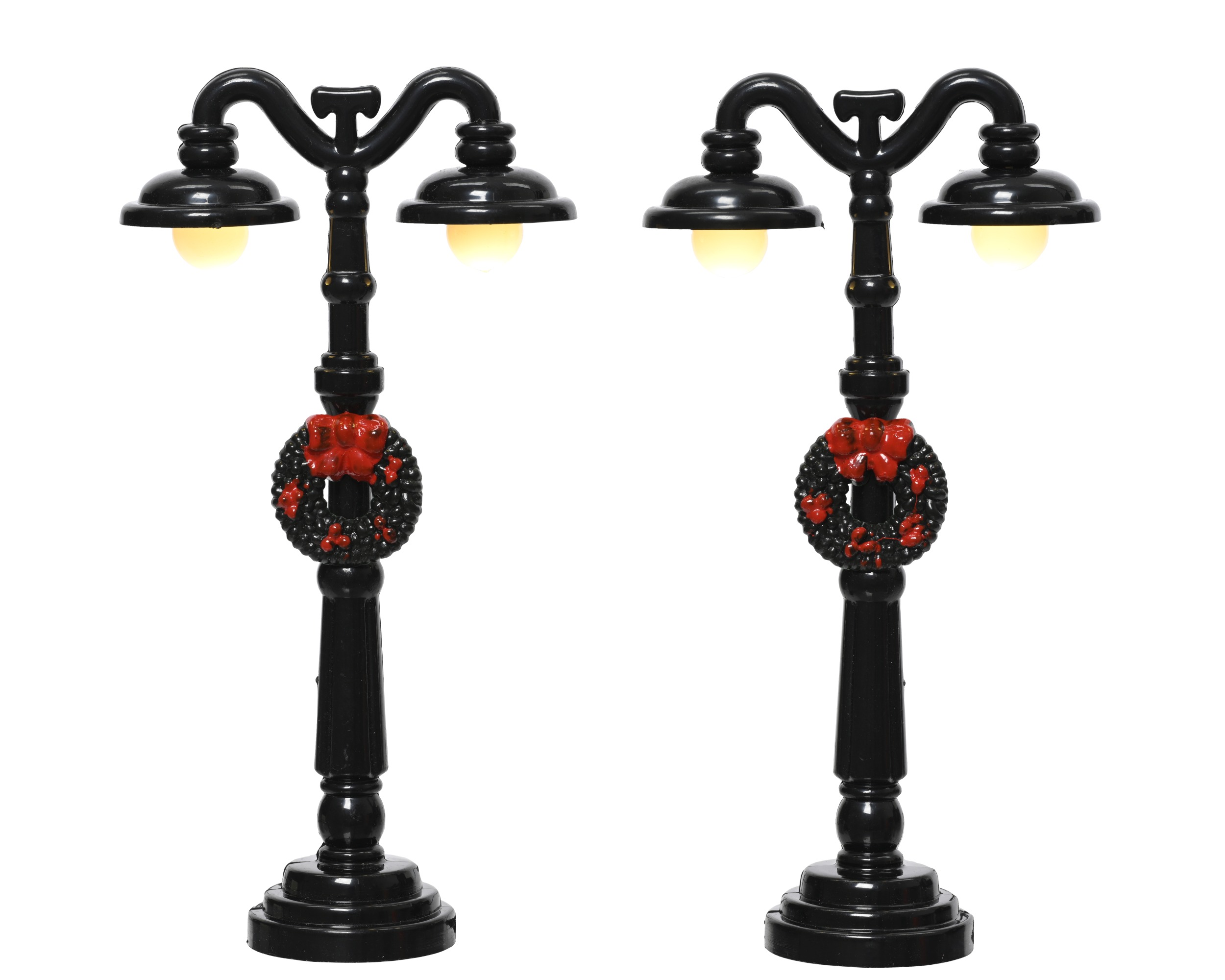 Lantaarn LED set 2 stuks - 6.5x3x12.3 cm - 2 leds