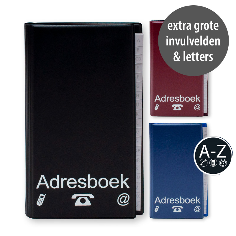 Soho Adresboek A5 Optivision assorti - per stuk