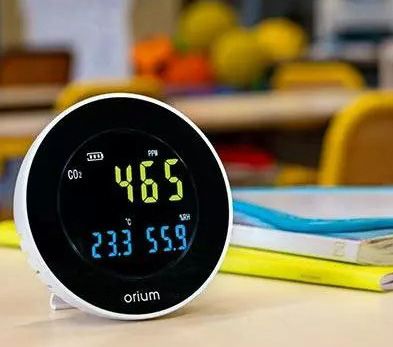 Orium Co2 Meter Rond Wit 11x11x6 cm