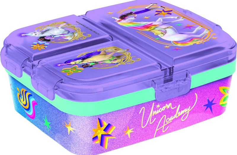 Unicorn Academy Brooddoos met 3 Compartimenten