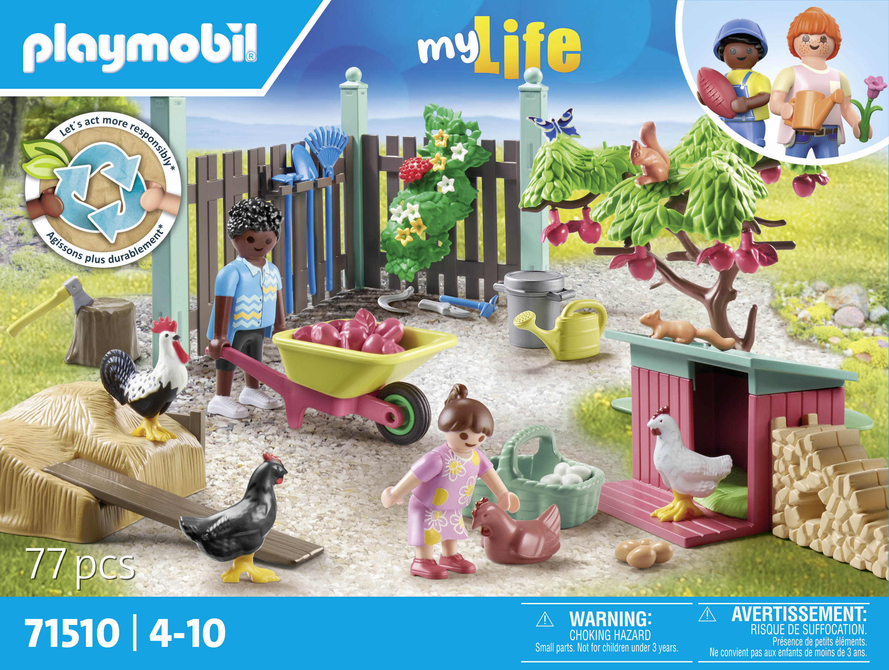Playmobil My Life 71510 Kleine kippenboerderij in de tuin van he