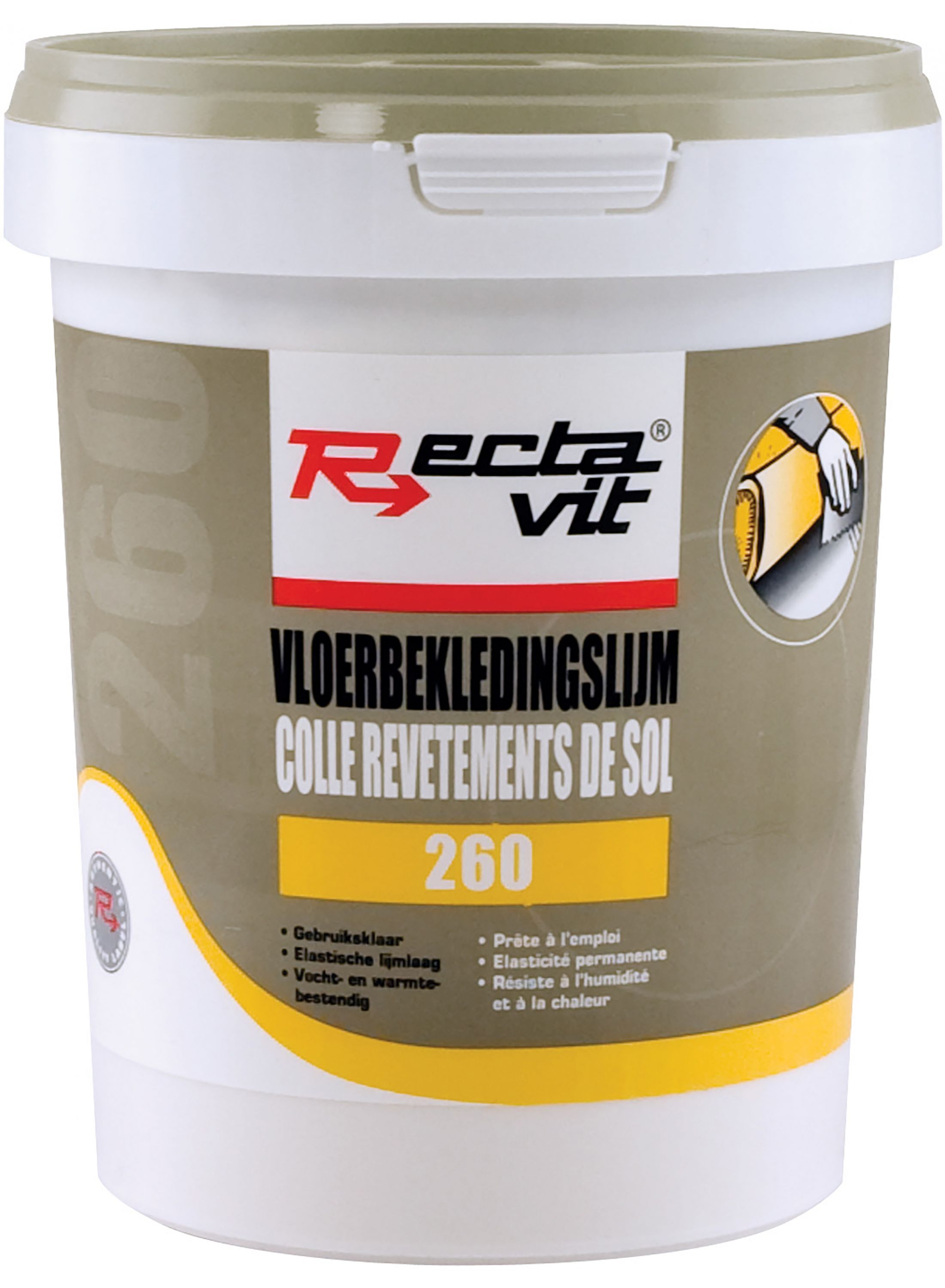 Rectavit Vloerbekledingslijm Acrylaat 1.25 kg