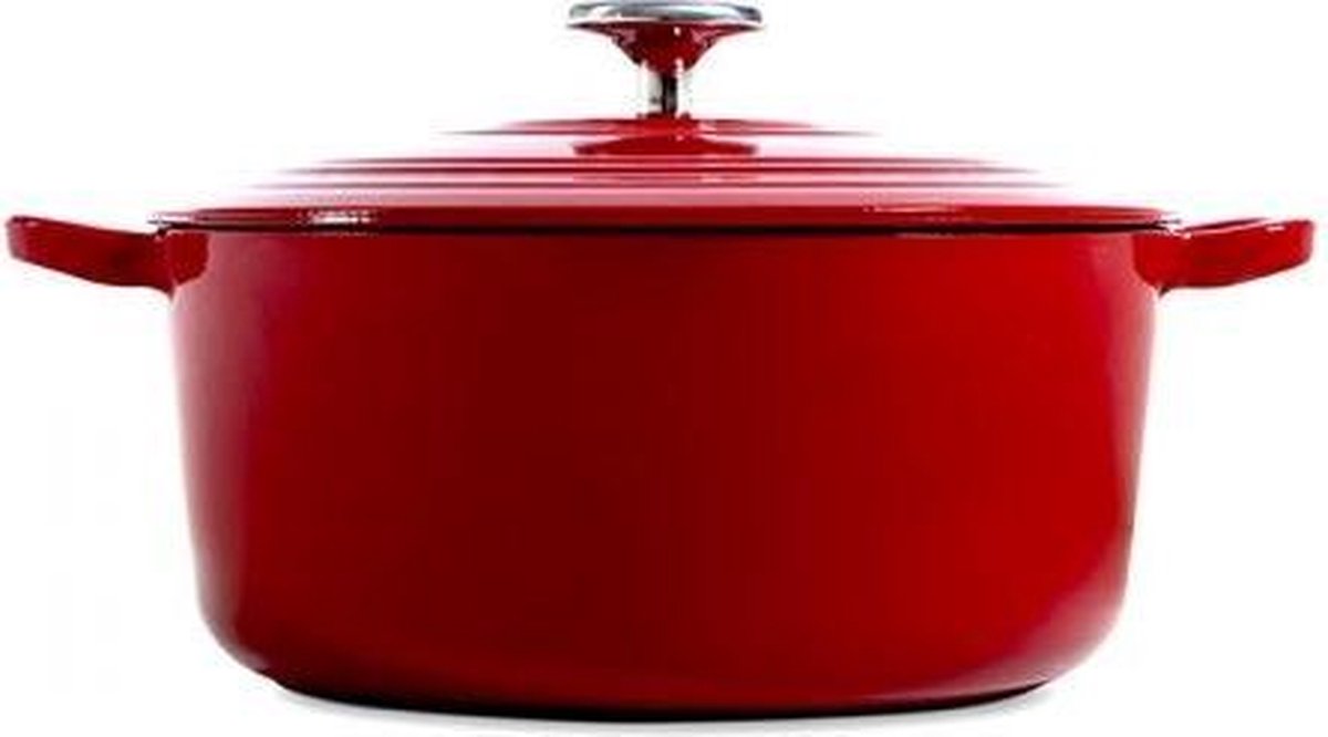 BK Stoofpot Bourgogne Chili Red 20cm - Gietijzer - alle Vuren