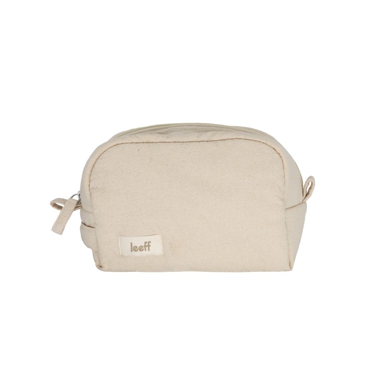 Leeff Toilettas Taeke Beige 20x10x14 cm - Biologisch Katoen