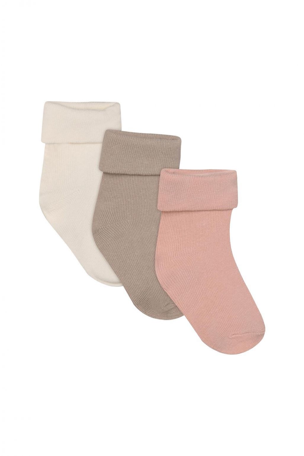Noppies Socks Nb Unisex 3 paar Rose - 3 maand