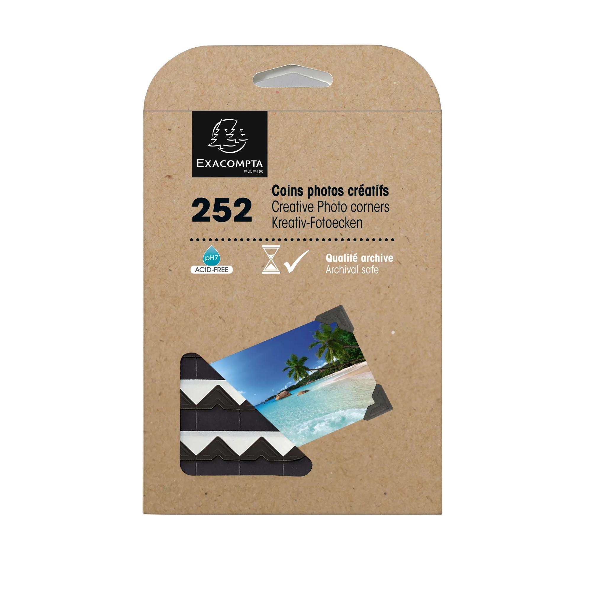 Exacompta Fotohoeken Zwart 252 stuks