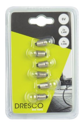 Dresco Fietslampjes 2x voor + 4x achter