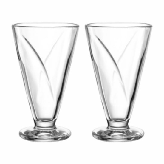 Leonardo IJscoupe Cono High 360ml set 2 stuks - Glas - 9x16 cm