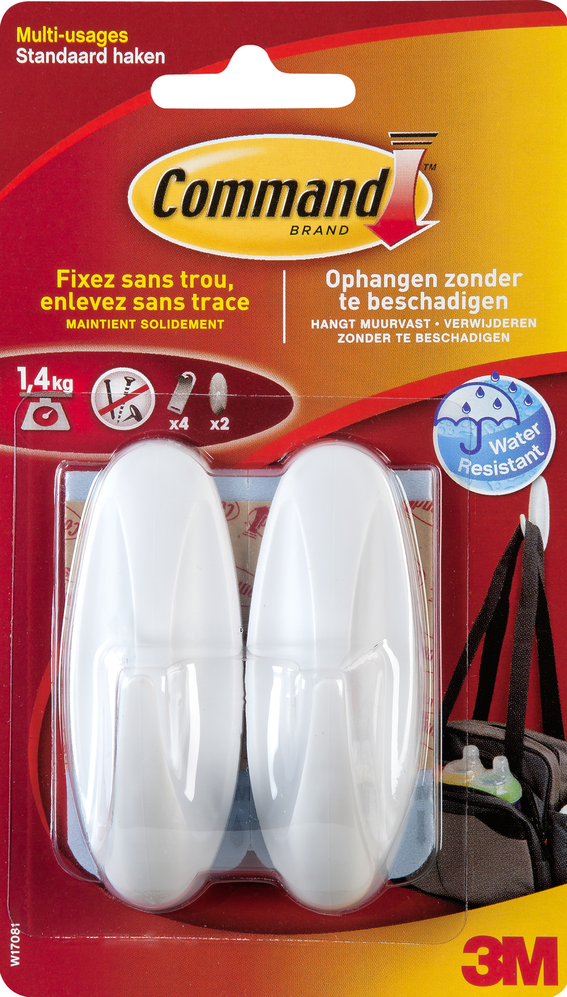 Command by 3M Haak Medium Ovaal