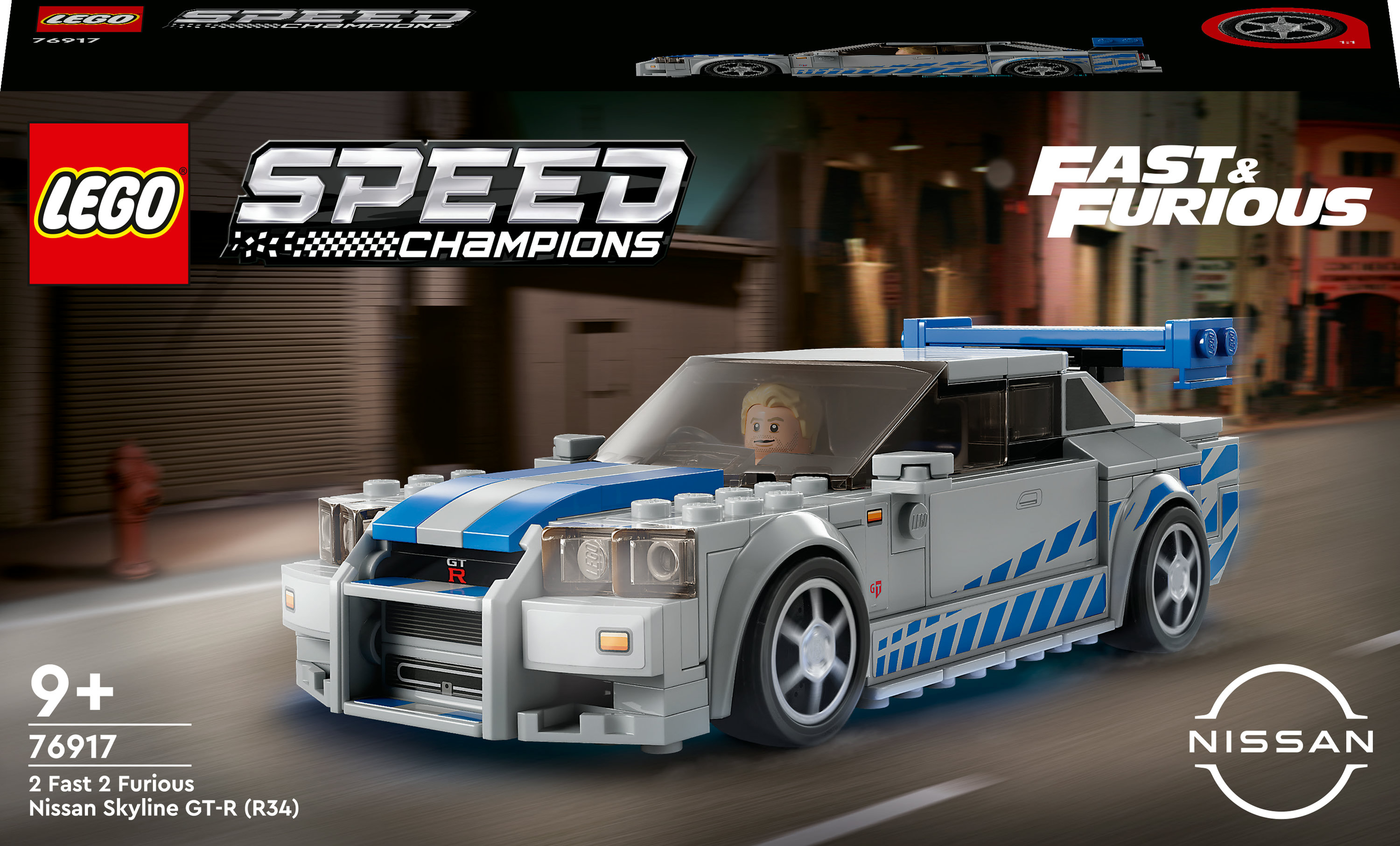LEGO Speed Champions 76917 2 Fast 2 Furious Nissan Skyline GT-R