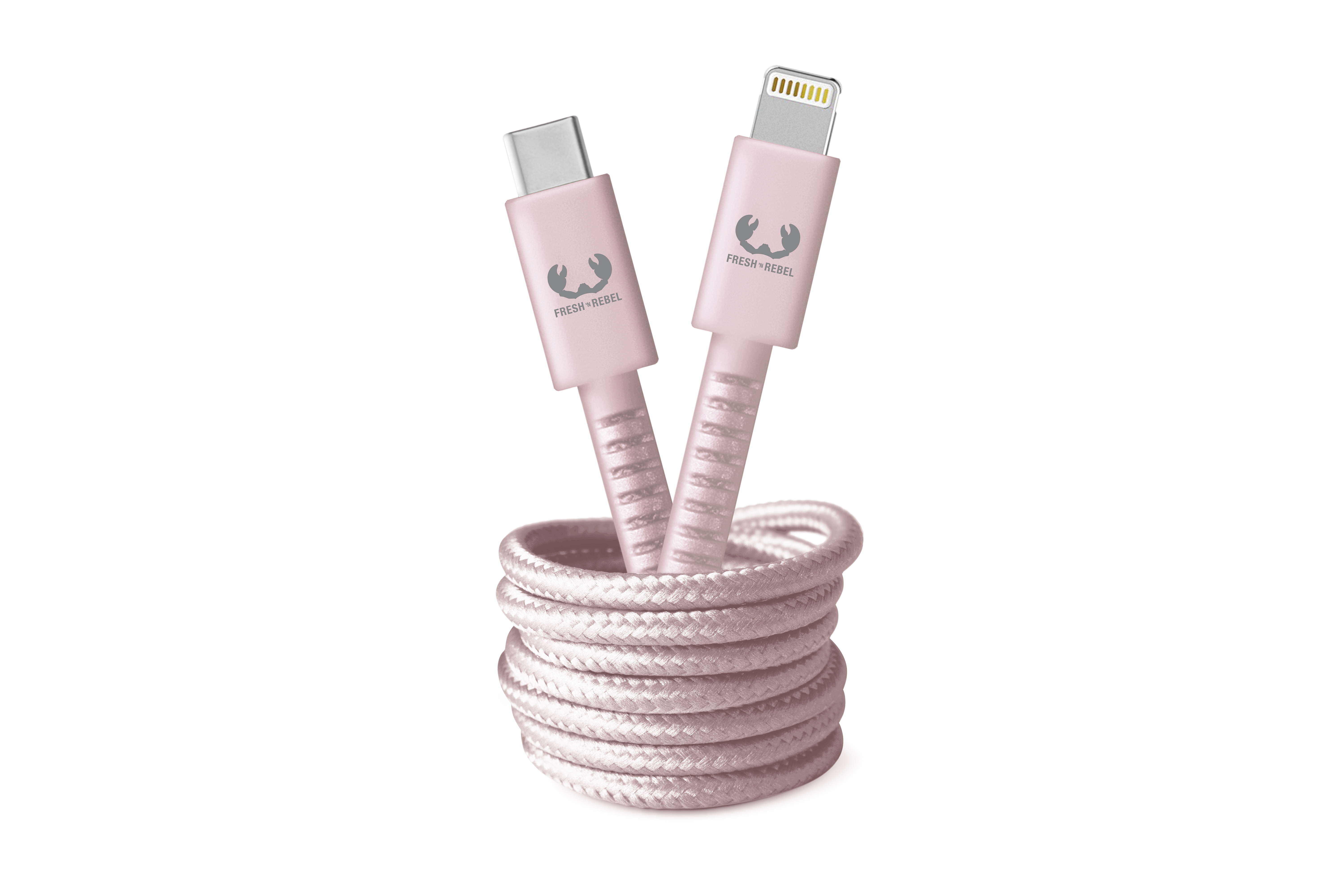 Fresh 'n Rebel USB-C -Lightning Fabriq 2 m Smokey Pink