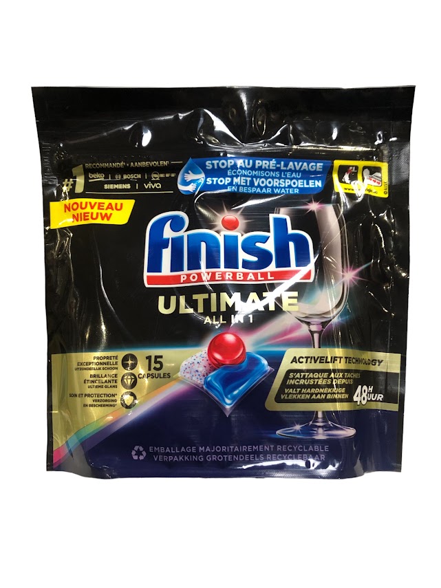 Finish Vaatwastabletten Powerball Ultimate All in1 15 Tabs
