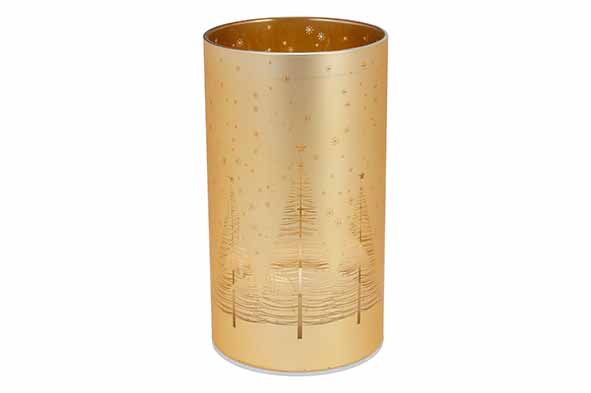 Cosy@Home Lamp Fireworks LED 9x16 cm - Glas - Goud