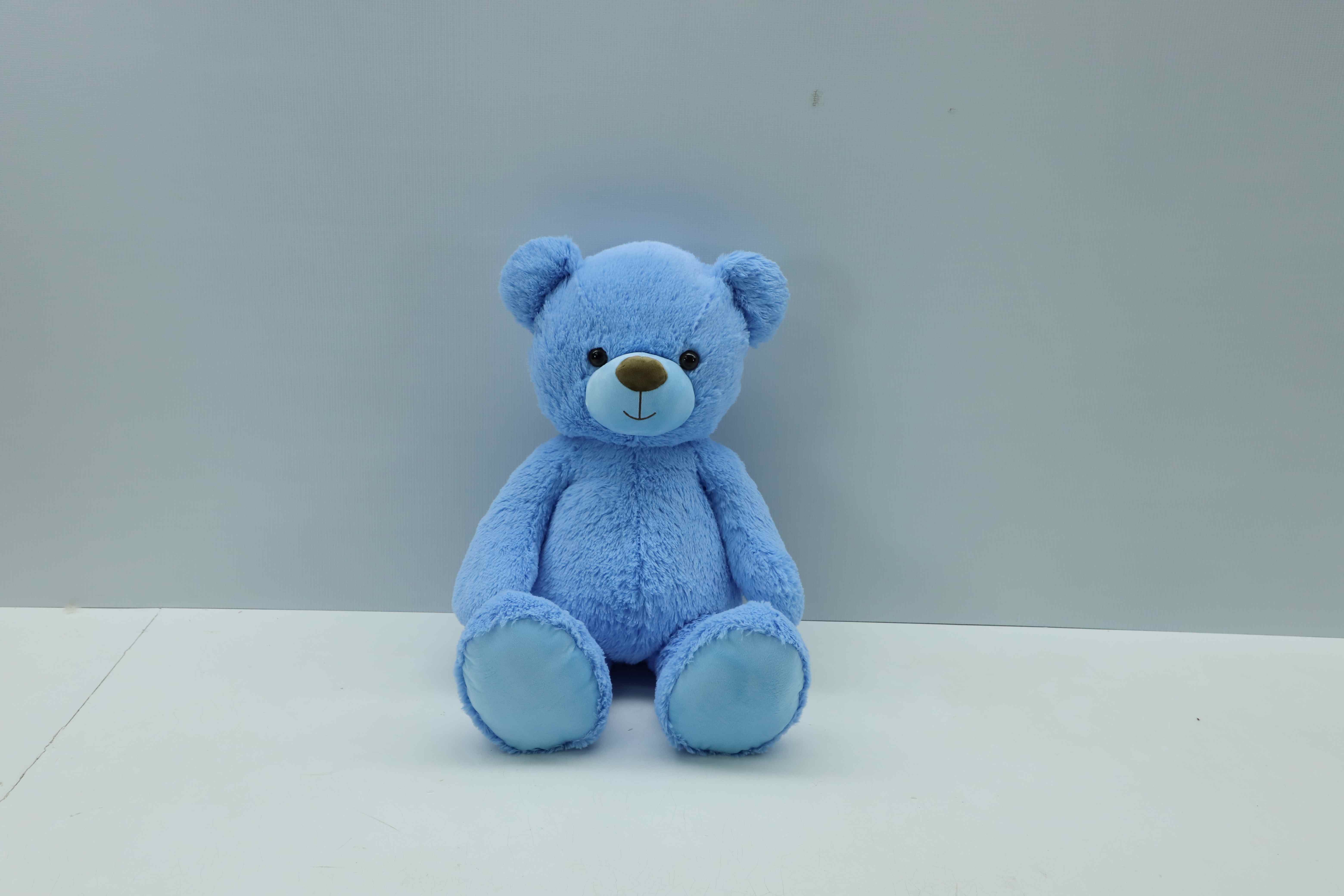 Blauwe Beer, Pluche Knuffel 80 cm