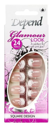 Depend Glamour Nail Flower & Stone sq 49