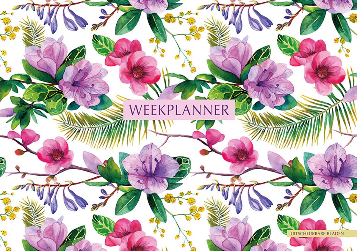 Paperstore Weekplanner Floral White