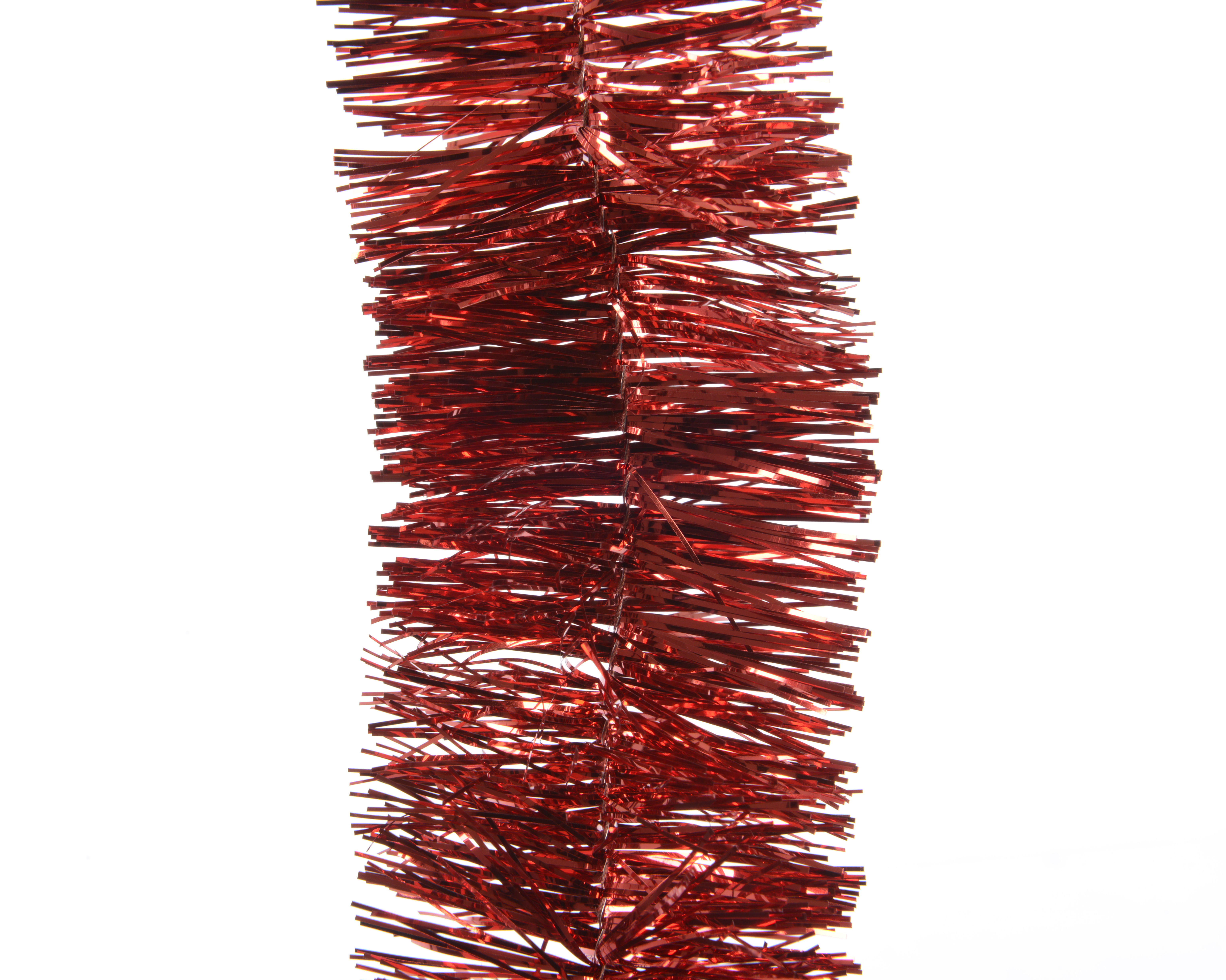 Guirlande Lametta Kerstrood 7x270 cm - Glanzend