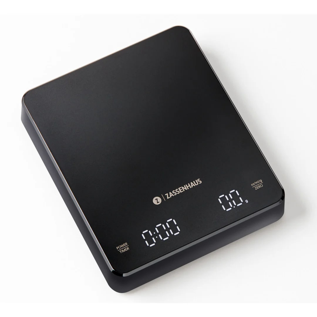 Zassenhaus Keukenweegschaal Expert - Digitaal - tot 3kg - op 0.1g - LED-Display - 15x13x2 cm