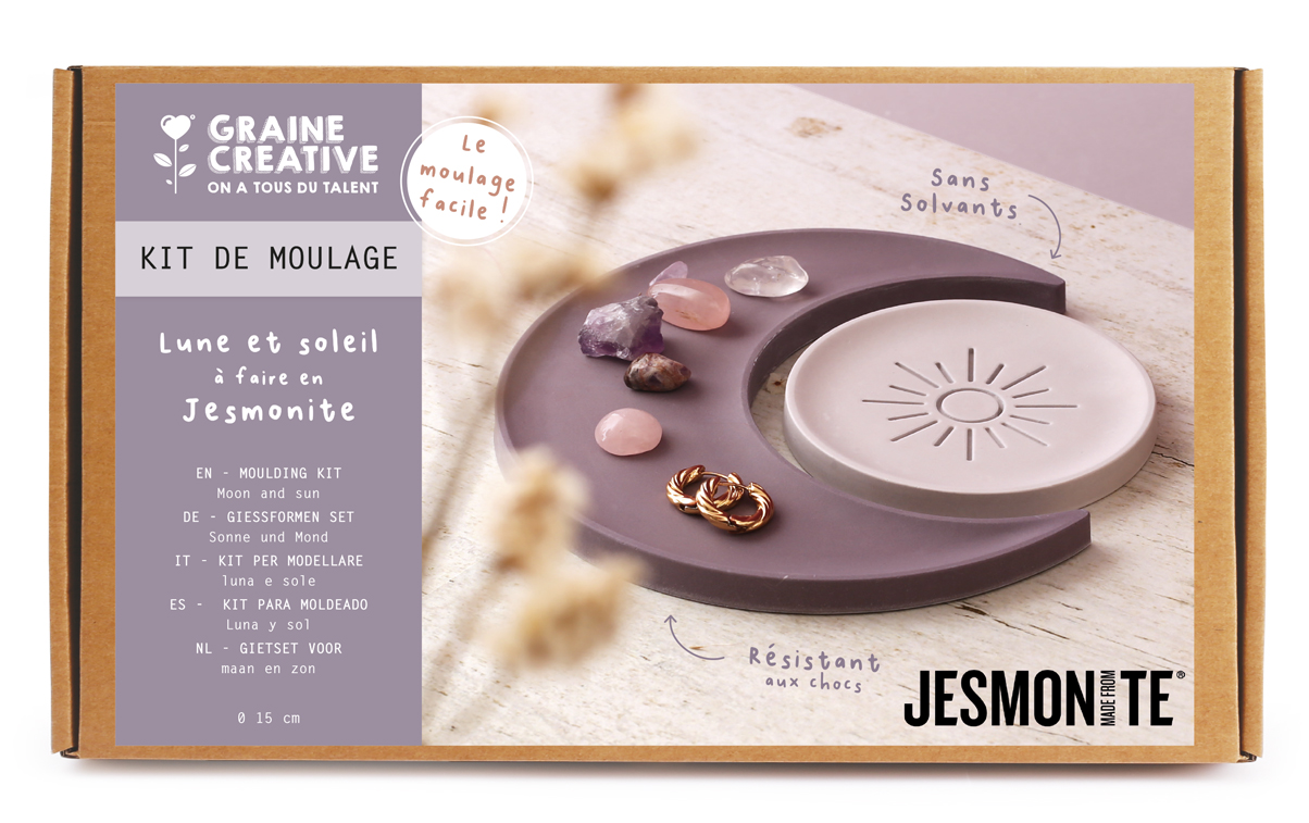 Jesmonite x Graine Creative DIY Gietset Moon and Sun