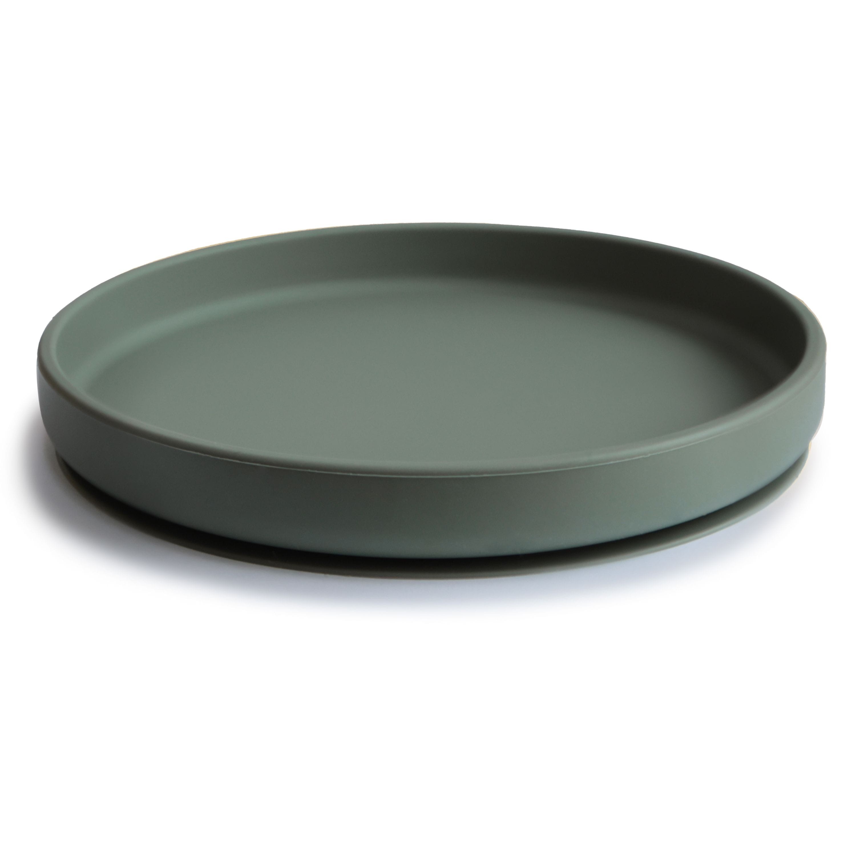 Mushie Bord Classic Silicone met Zuignap Dried Thyme