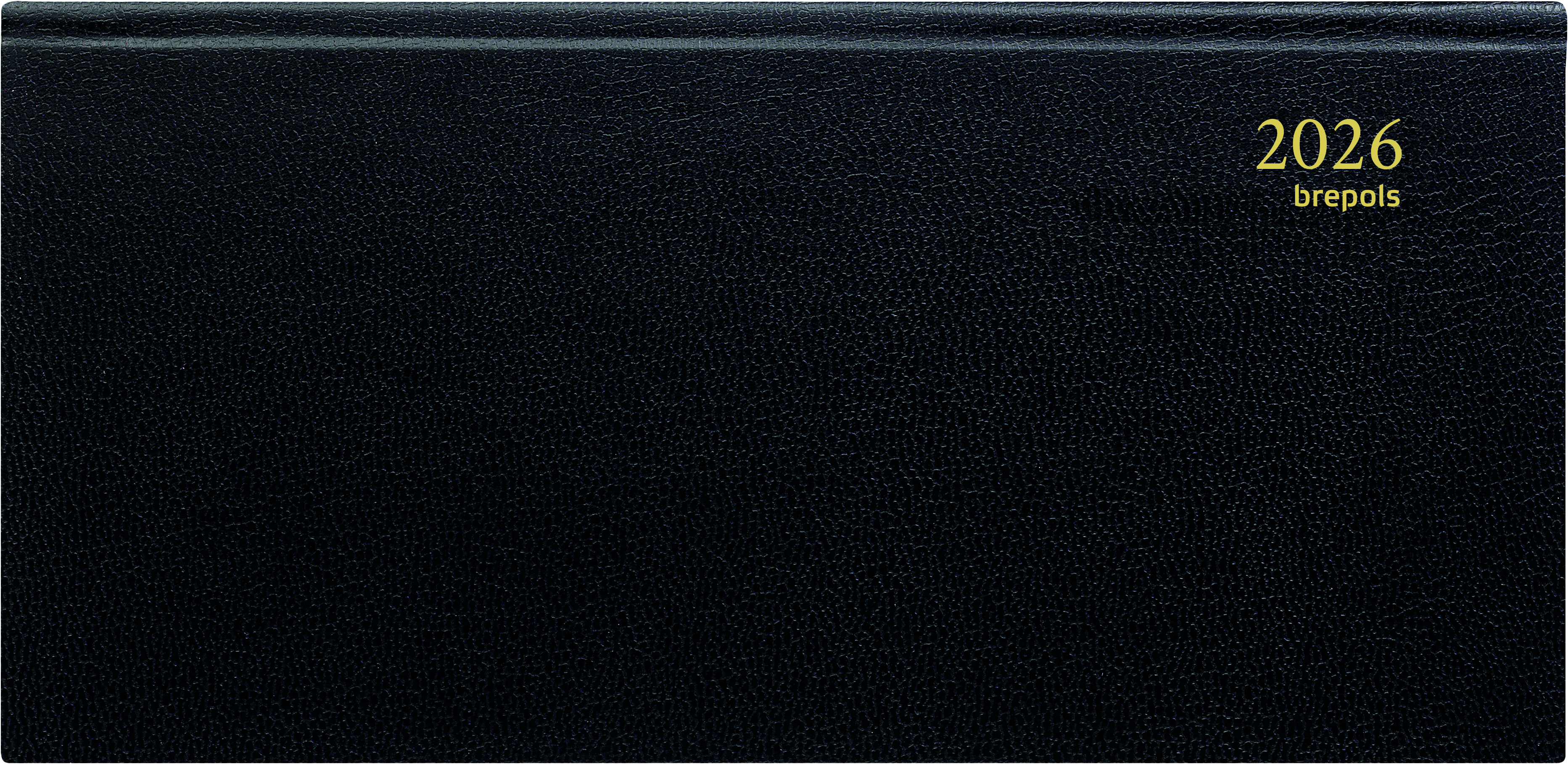 Brepols Agenda 2026 Breprint Lima 1week/2pag Zwart 16.6x8.1 cm