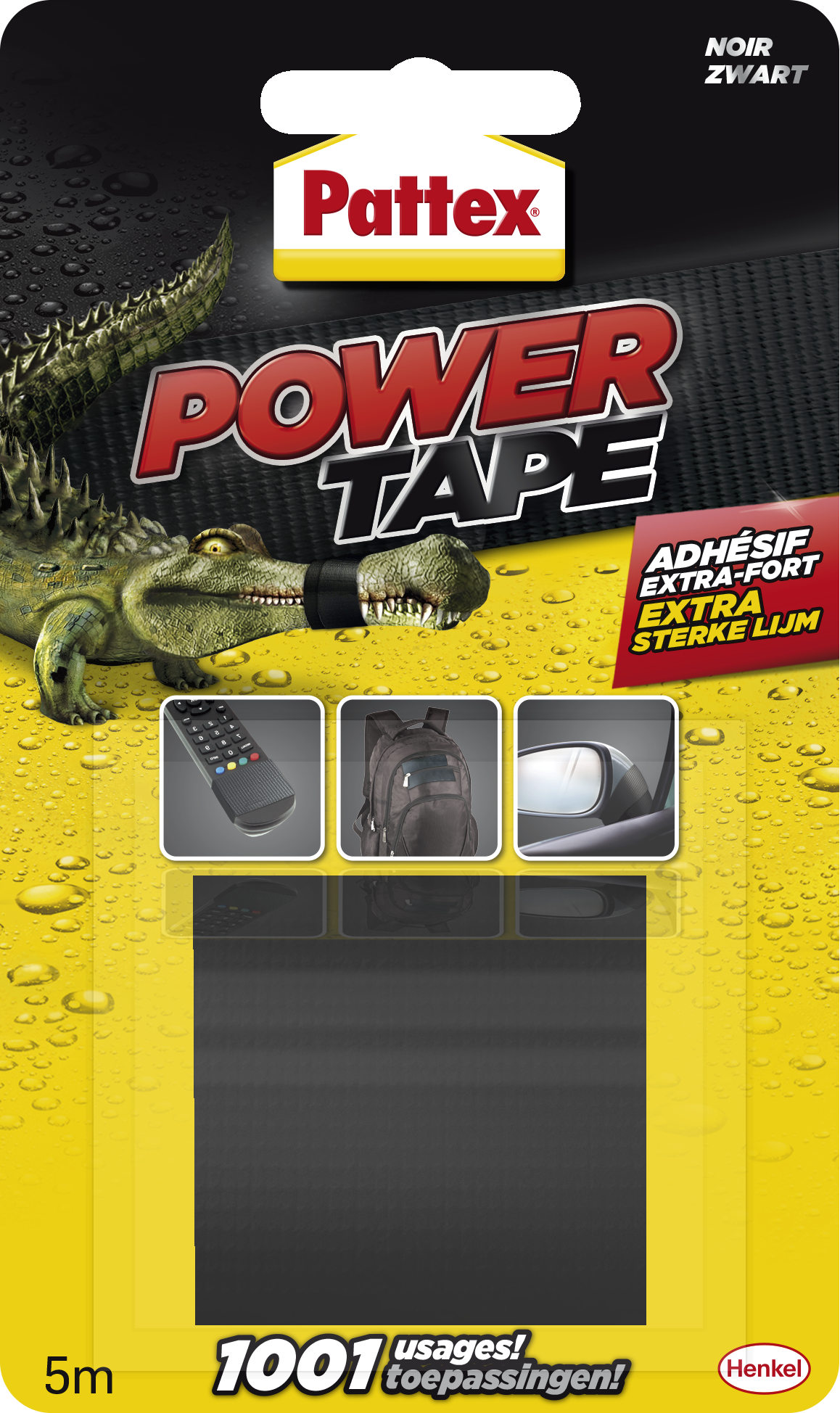 Pattex Power Tape 5 m Zwart