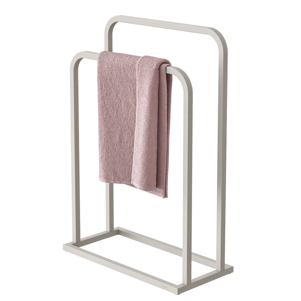 Handdoekrek Sealskin Tube 3-armig Vrijstaand Chroom