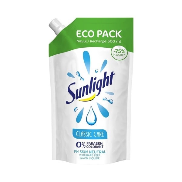 Sunlight Handzeep vloeibaar classic Navulling 500 ml