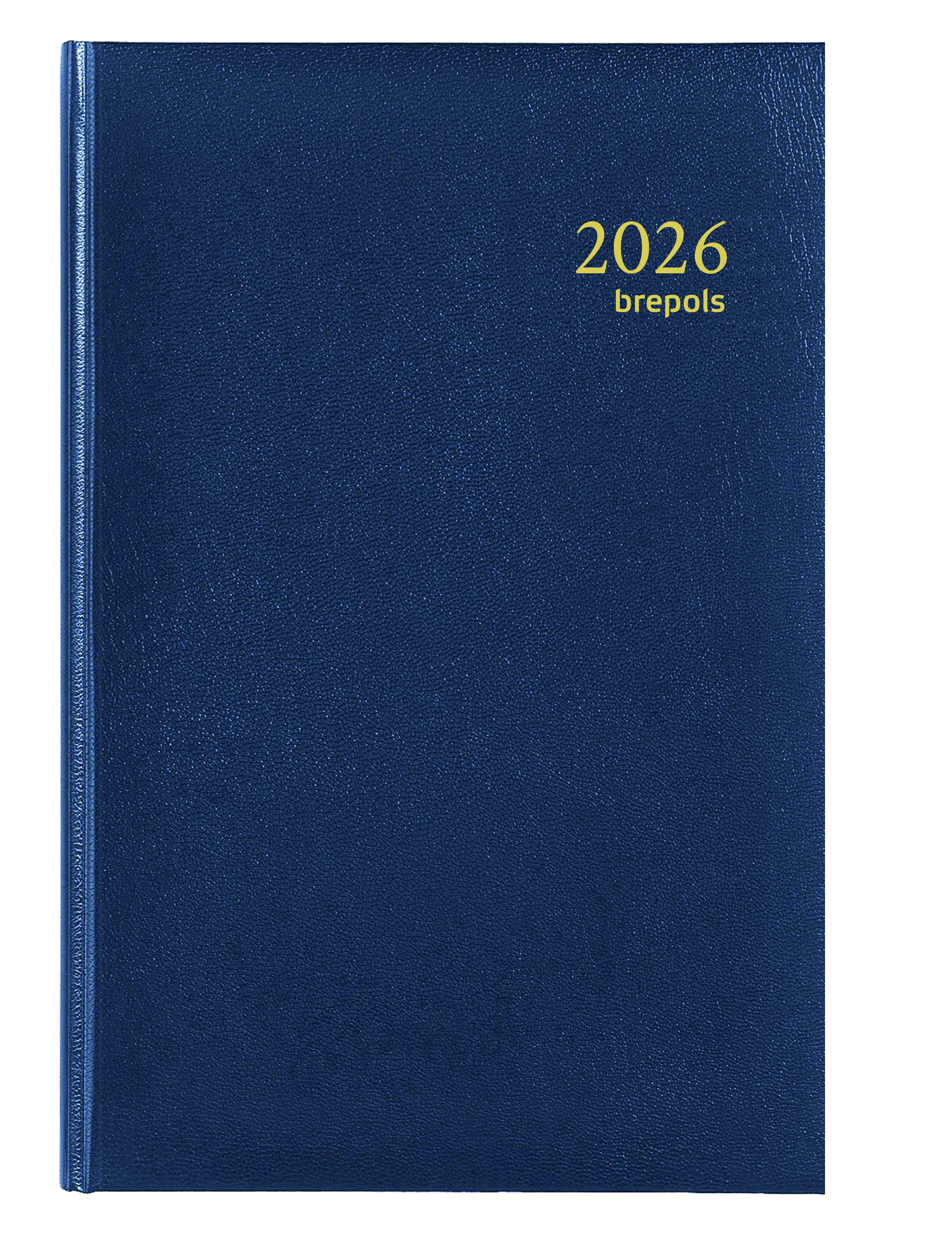 Brepols Agenda 2026 Saturnus Luxe Lima 1dag/pag Blauw 13.3x20.8 cm