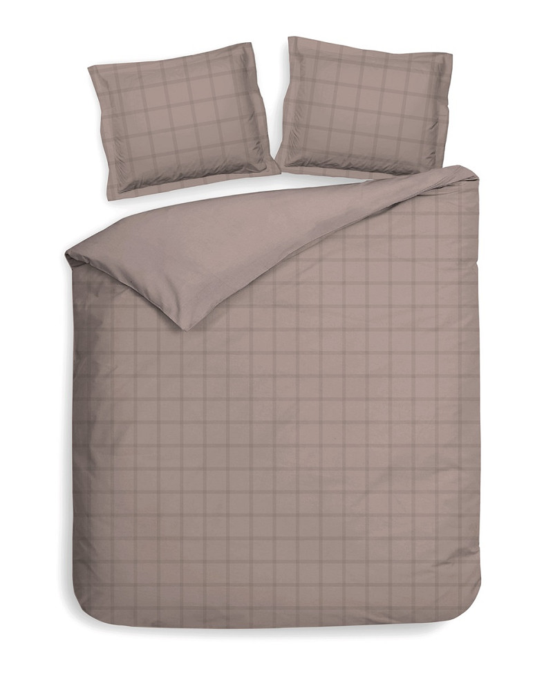 Heckettlane Dekbedovertrekset Diamante 240x220 cm - Satijn - Rose Tan