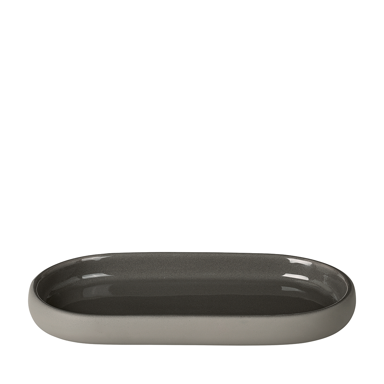 Blomus Tray Sono Satellite 10x19x2.5 cm - Keramiek - Schaal