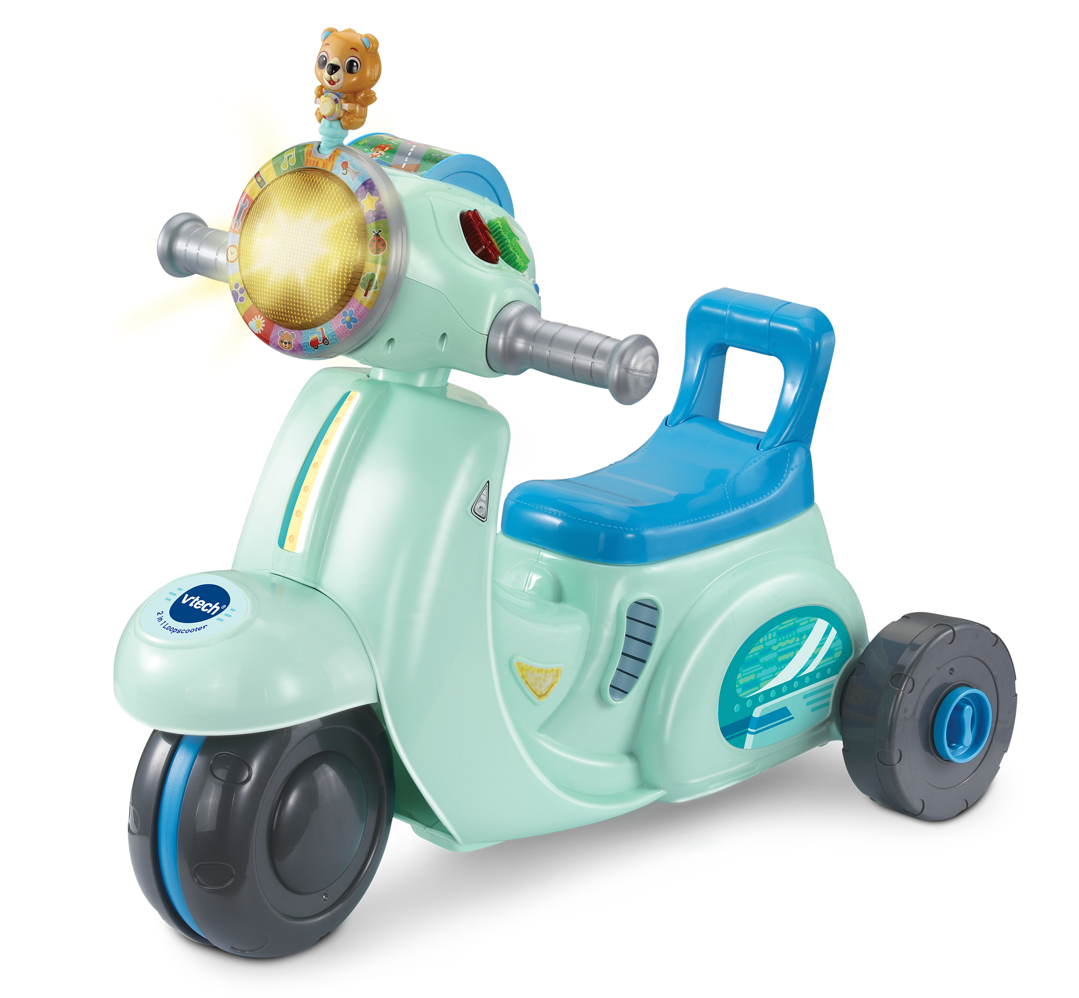 VTech Baby Walker, Loopscooter 2 in 1 Blauw