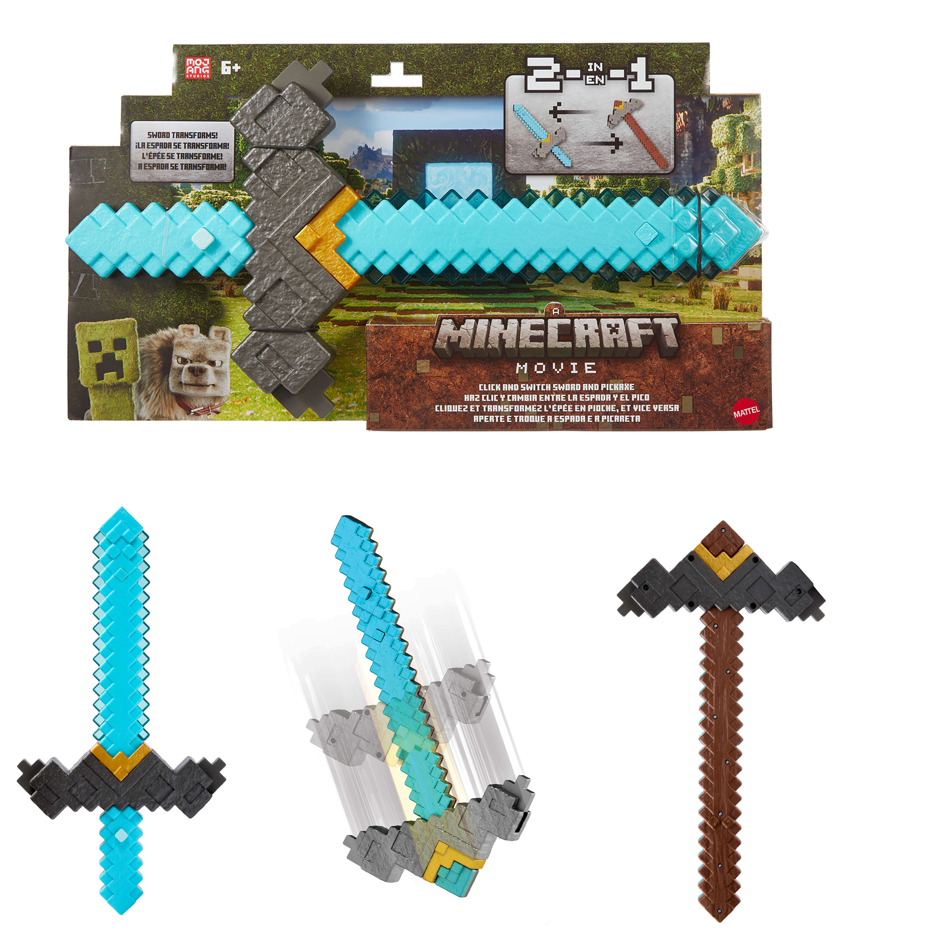 Minecraft Click an Switch Zwaaard of Bijl - prijs per stuk - Roleplay