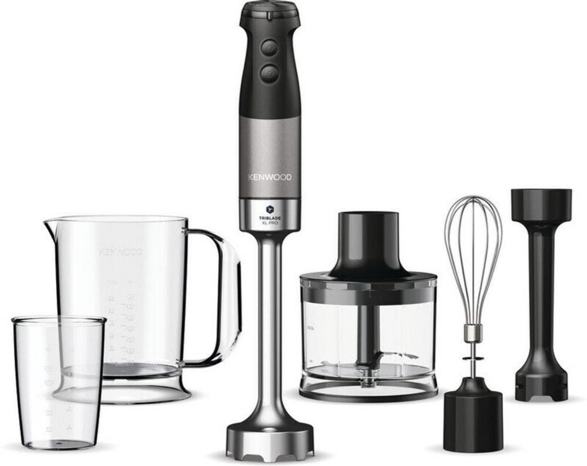 Kenwood Staafmixer Triblade XL Pro 1200 Watt, Compleet met 7 accessoires