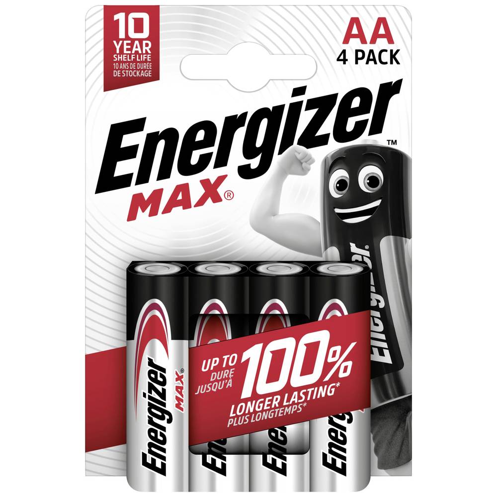 Energizer Max Alkaline Batterij AA/LR06/E91 - 4 Stuks