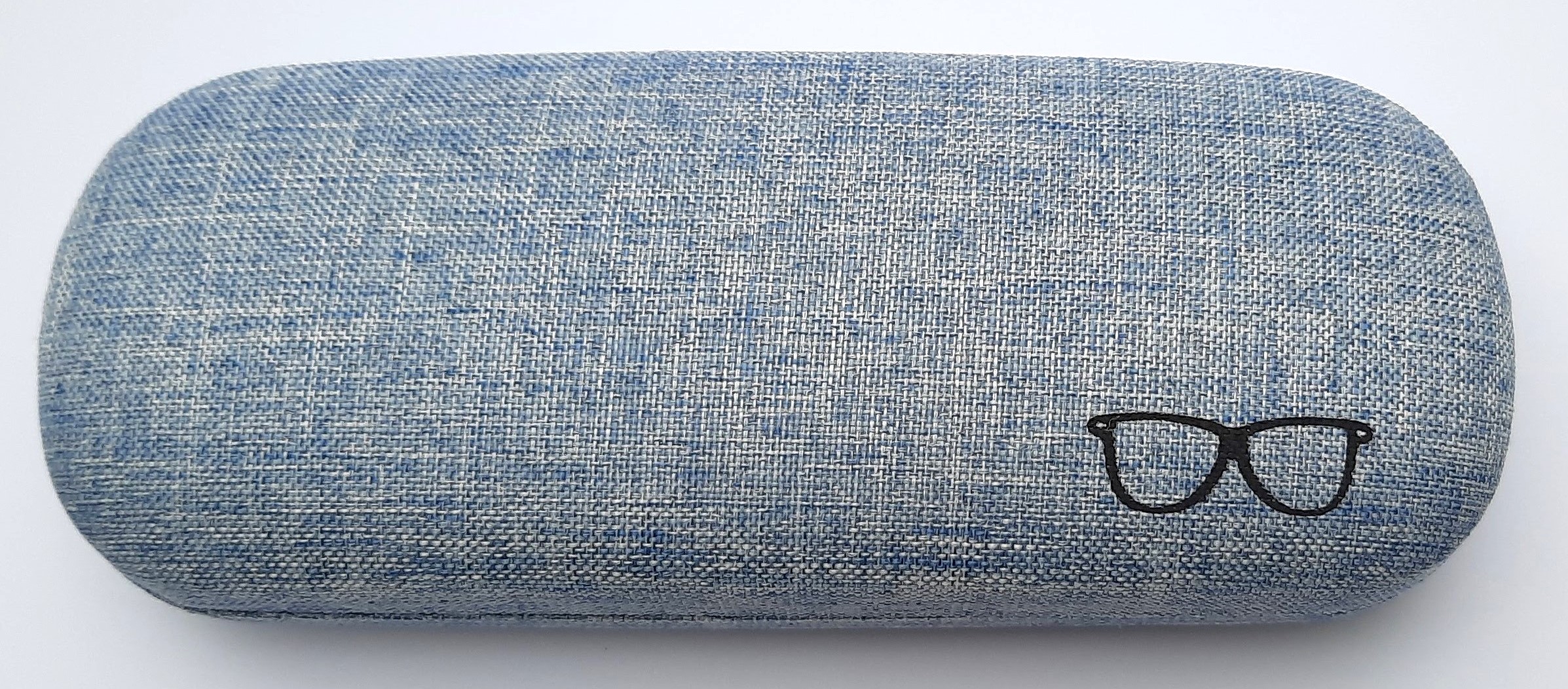 Brillendoos Linnenlook Hardcase ovaal Blauw