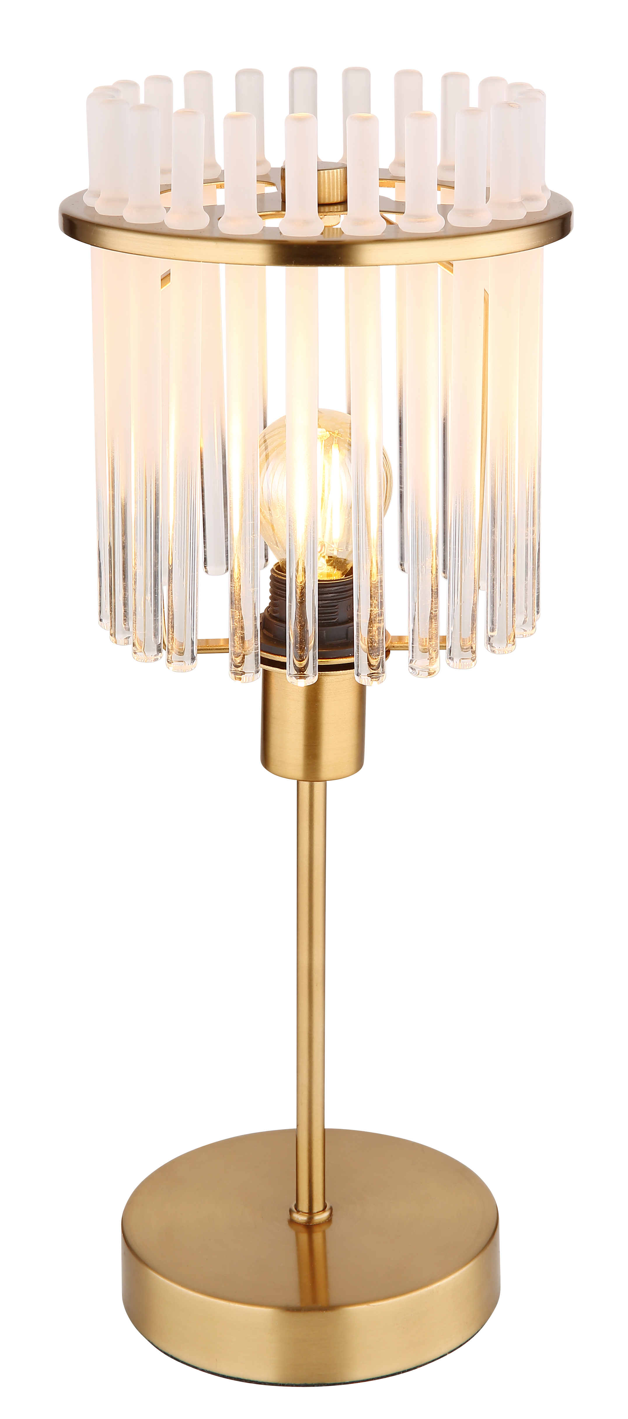 Globo Tafellamp Gorley Mat Goud met Opalen Staven x E27