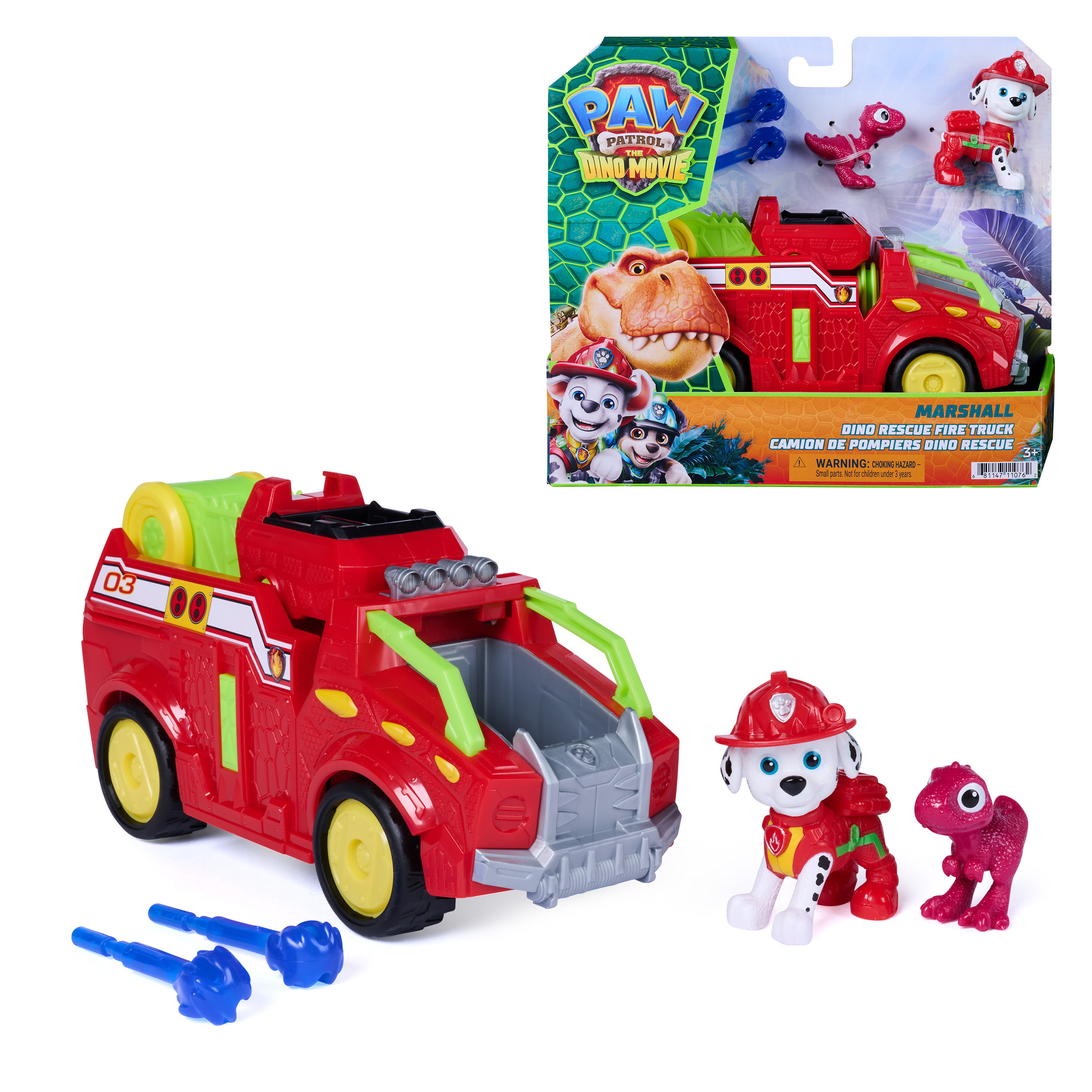 Paw Patrol - Dino Movie - Voertuig met Marshall