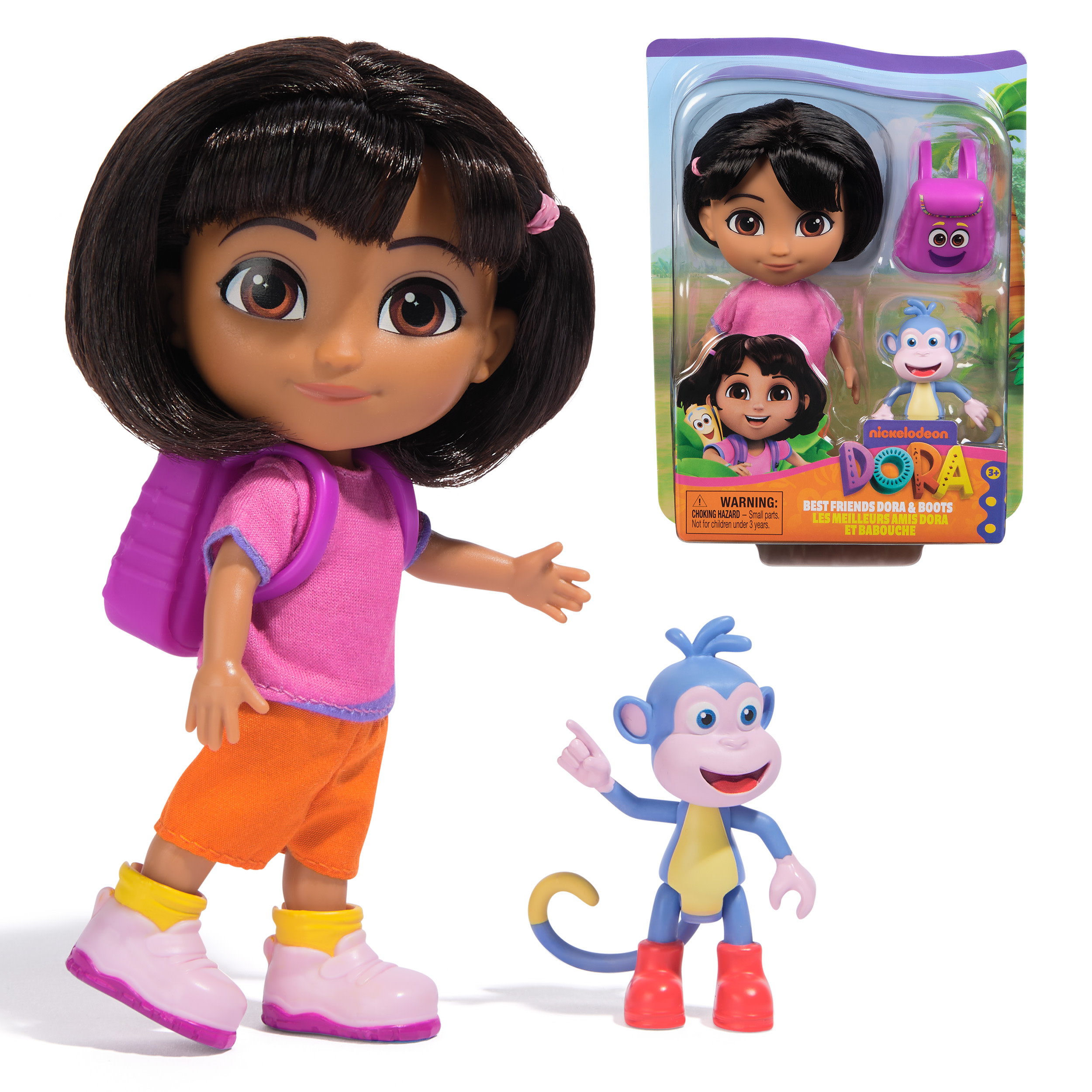 Dora - Dora pop 15 cm met boots en rugzak