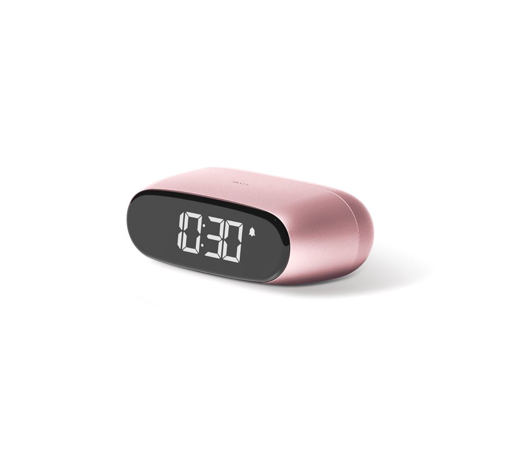 Lexon Alarmklok Minut Clock Roze 10x6x3.5 cm
