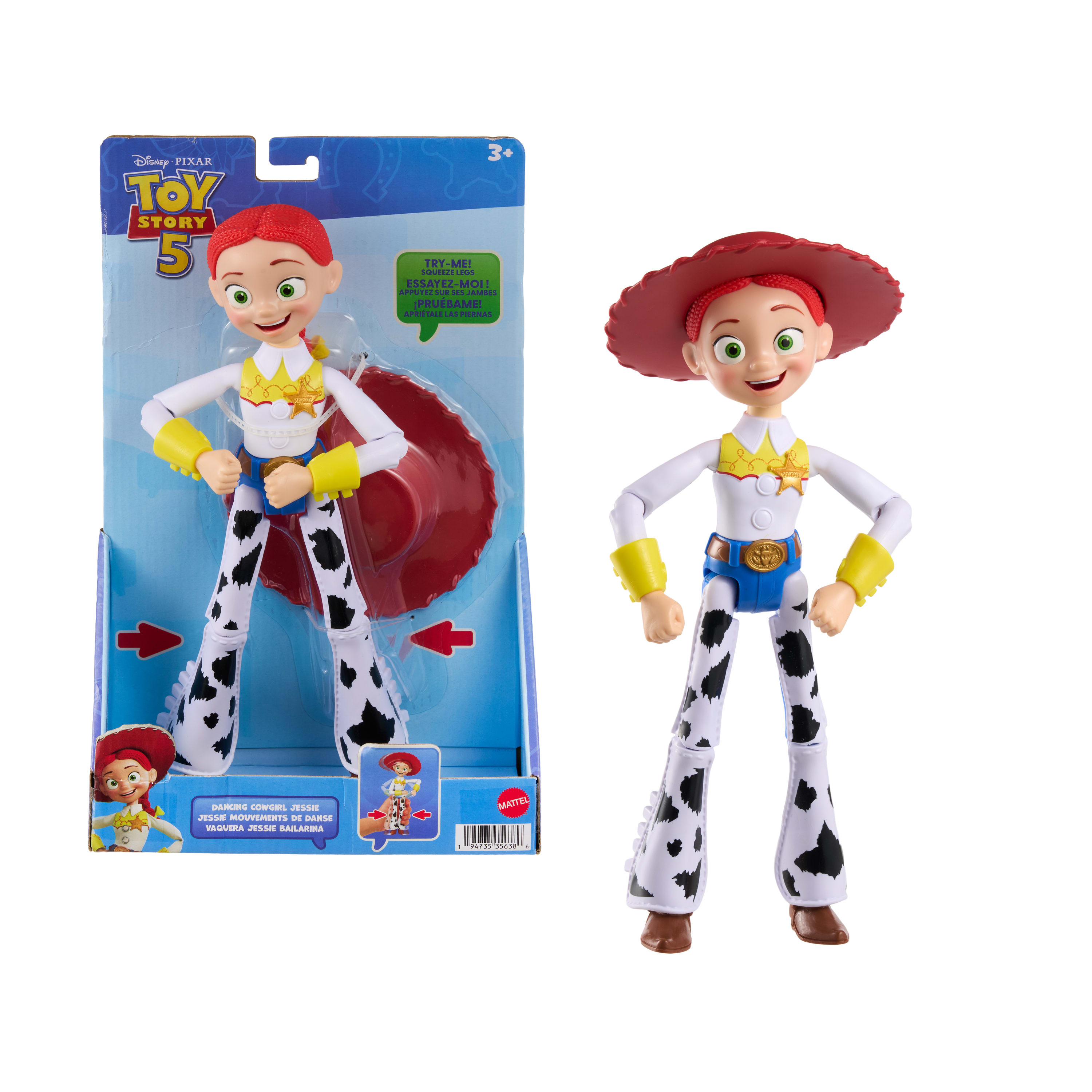 Toy Story 5 - Jessie 30 cm,  12 beweegbare gewrichten, danst