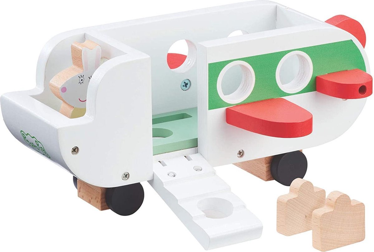 Peppa Pig, Houten Vliegtuig met figuur